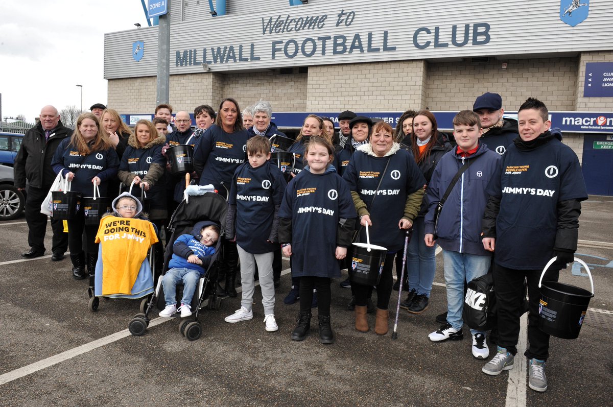 MillwallFC's tweet photo. Thank you to everybody volunteering at The Den on Jimmy's Day - including @LionHarveyBrown! #Millwall https://t.co/6QHEIZrB1M