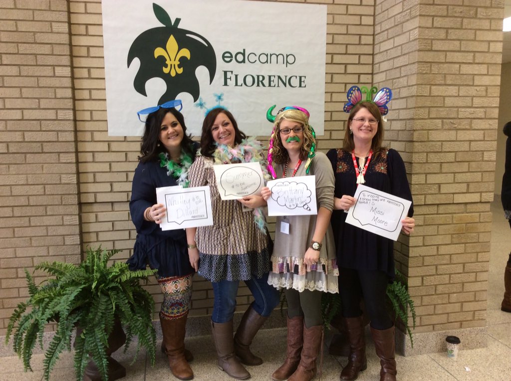 EdCampFlorence's tweet photo. #EdCampFlorence is starting! Photo Booth Fun!! #WhyITeach https://t.co/lnHF2eTiT5