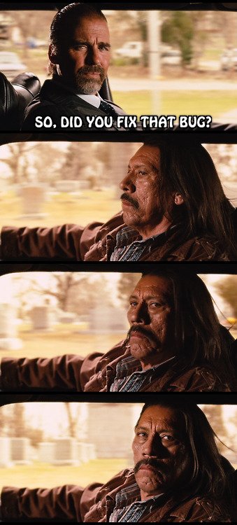 GameDevHumor's tweet image. When you just fixed the hardest bug humanity has ever seen and your boss asks... #gamedev #programming