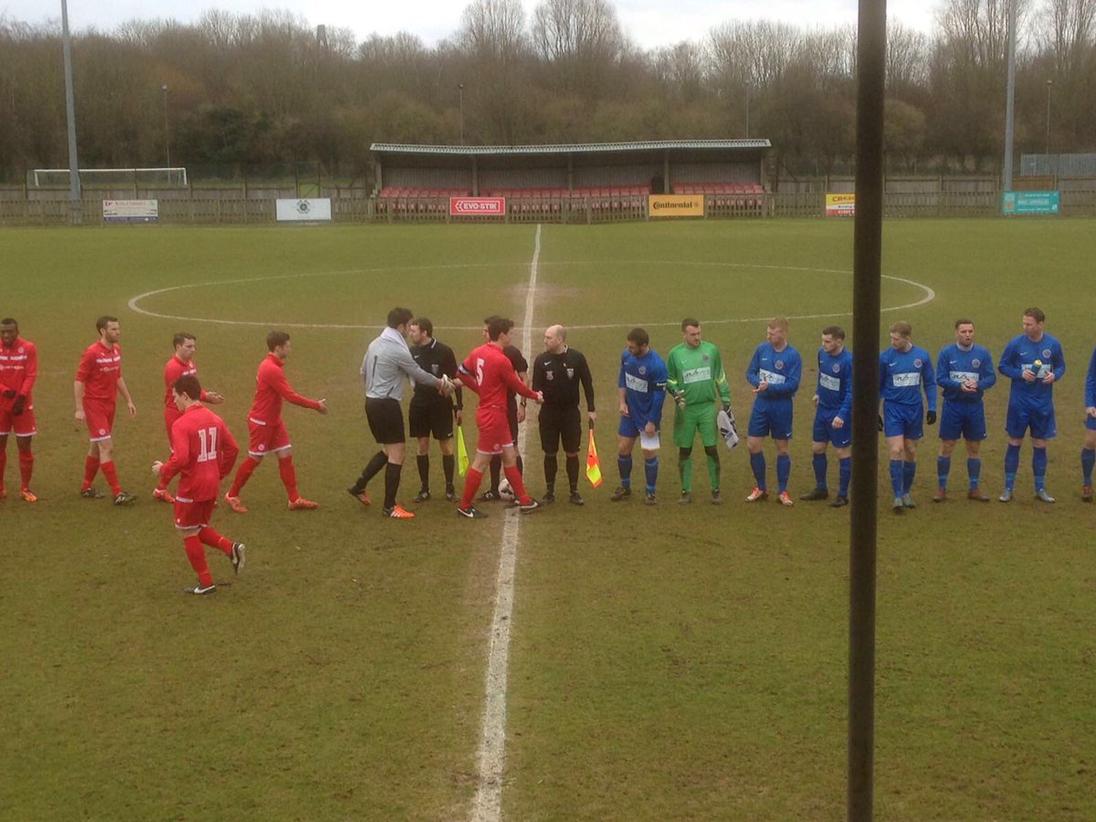 Teams are out for the early kick-off <a href="/FA/">The FA</a> Inter-League Cup Semi-Final: @FourteenSAL vs <a href="/TeessideFL/">TeessideFL</a>