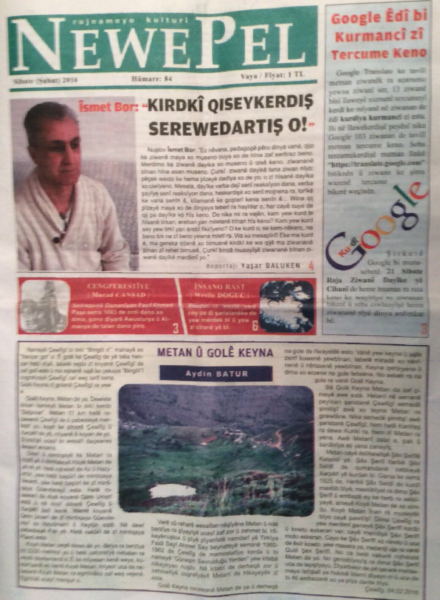 MamosteOnen's tweet photo. "Ellawekîl cemato ke tirkî tede nimaj kenê ez ê cematî de nimaj nêkenê." (Pîrikî Îsmet Bor, NewePel, Hûmare 84) https://t.co/tQjc01BZ8W