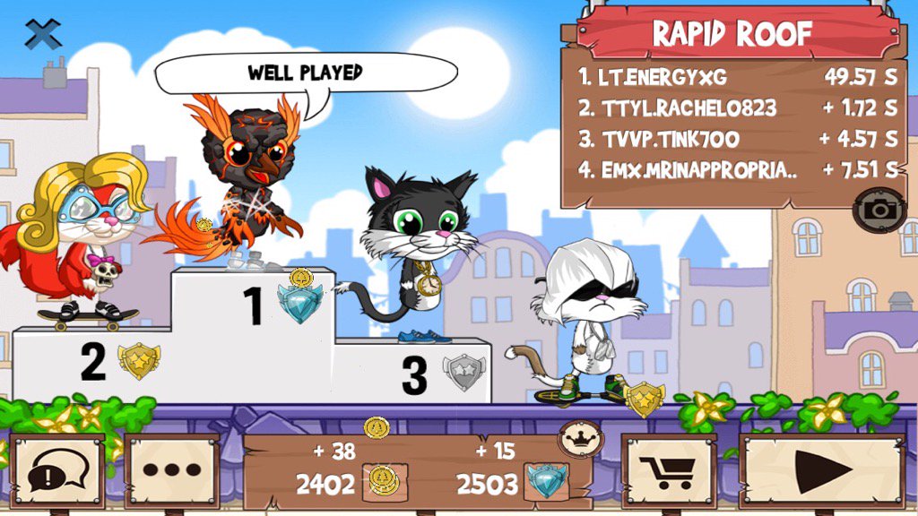 Enrggy's tweet photo. Get on my level, son! #funrun2 #rachel0823 #Tink700 #mrinappropriate https://t.co/Abm1pSxDLI
