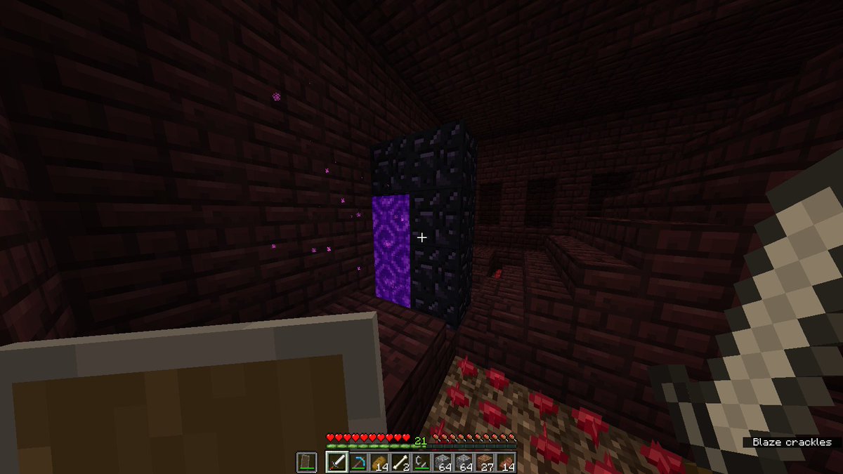 code_de_beauf's tweet image. Quand la 1.9 porte chance :p #minecraft #nether #portal