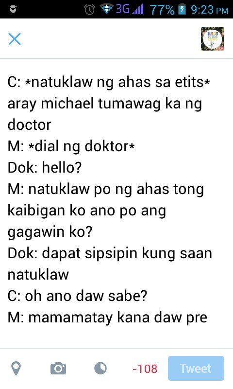 teardropszjm's tweet photo. TANGINA 😂😂😂 DI KO TO KINAYA HAHAAHAHAH https://t.co/I4cdtOPWBY