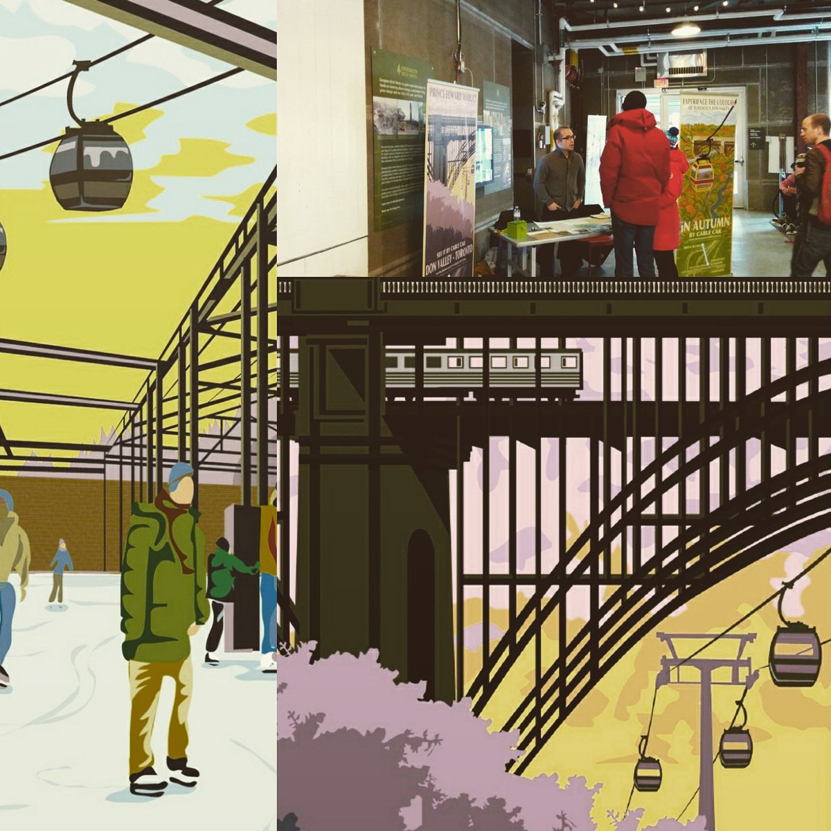 DVCableCar's tweet image. We're hosting a cable car kiosk @EGbrickworks today until 5pm. Come find us! #torontocablecar #donvalleycablecar