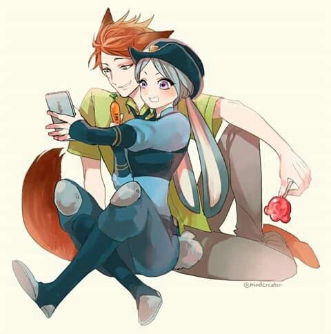♥ Nick Wilde &amp; Judy Hops ♥ #Zootopia #Human #fanart #NickandJudy...