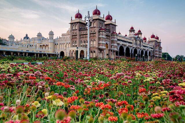 BeautifuI_India's tweet image. Royal Mysore Palace in India. 
Built in 1897.