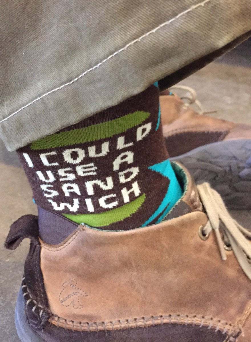 Nic saw me wearing these socks so she took me to <a href="/HitchcockDeli/">Hitchcock Deli</a> for an awesome pastrami on rye.