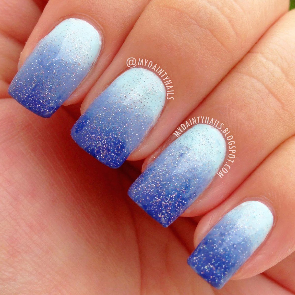 QuinceProm's tweet image. A gradient #manicure can be customized to your #dress color. This #nail design is a beautiful look for #prom2016!