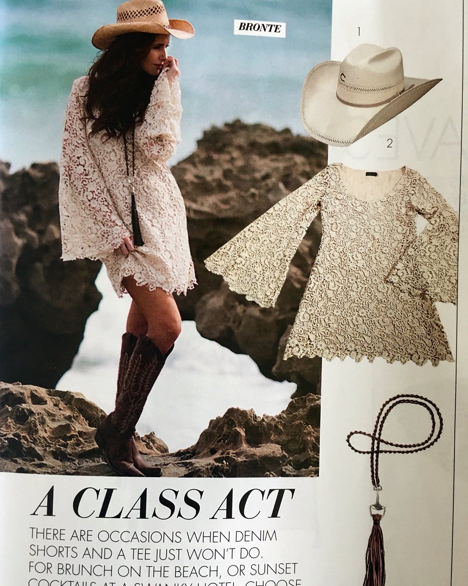 BronteClothing's tweet photo. Be sure and check out the latest issue of @COWGIRLmagazine #Brontefide #bohowestern #cowgirlchic #bohochic https://t.co/jst3bMGjzQ