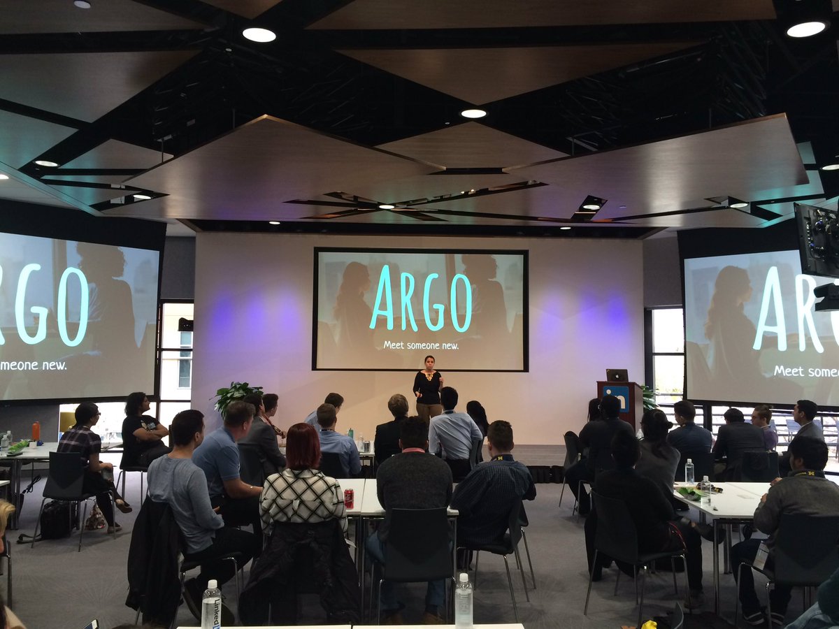 UMCFE's tweet photo. ELP Fellow Dania Abdulhamid presents Argo, a new app for blind "friend-dates" @LinkedIn #ThisIsELP #cfeWUST https://t.co/SiScyme9k4
