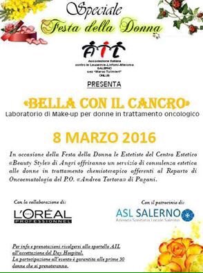 BELLA CON IL CANCRO 8/03 Pagani <a href="/AILSalerno/">AIL Salerno</a> @AIL_Onlus