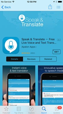 Speak &amp; Translate Free got a beautiful custom page of the App Store! itunes.apple.com/us/app/id80464…