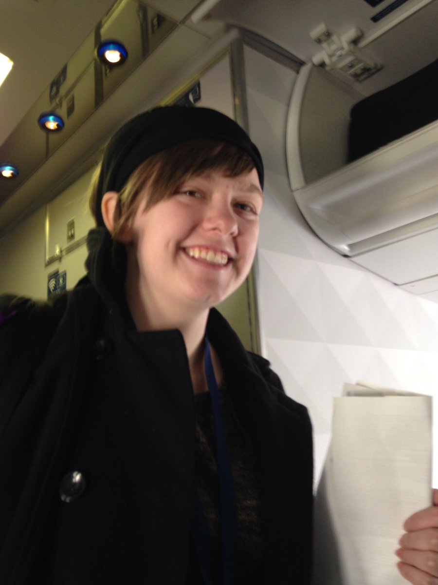 ProfEmert's tweet photo. #asc_toronto is on the plane and settling in. The pilot just said we are 10 minutes from pushback. @agnesscott https://t.co/VmgNcAHYra