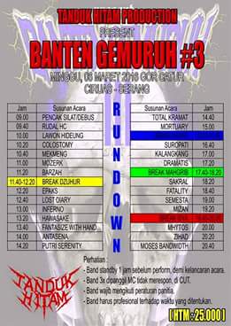 anwarcimot's tweet photo. Today banten gemuruh #3 at gor ciruas serang banten see u with @MortuaryBm #blackmetal #info_event #Berita https://t.co/XRQRDmZUzH