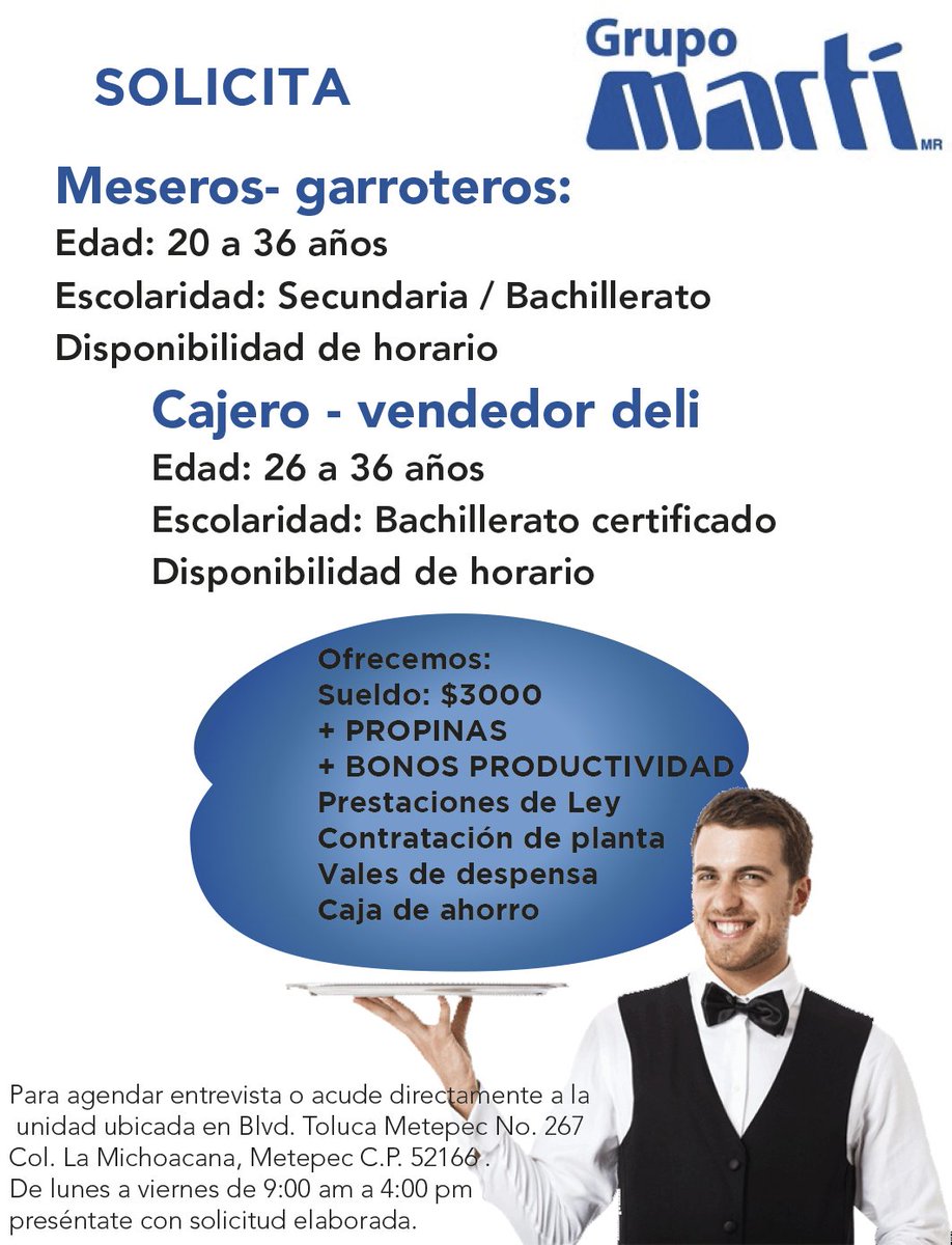 EmpleoyServicio's tweet photo. https://t.co/aL4ebH7t7V