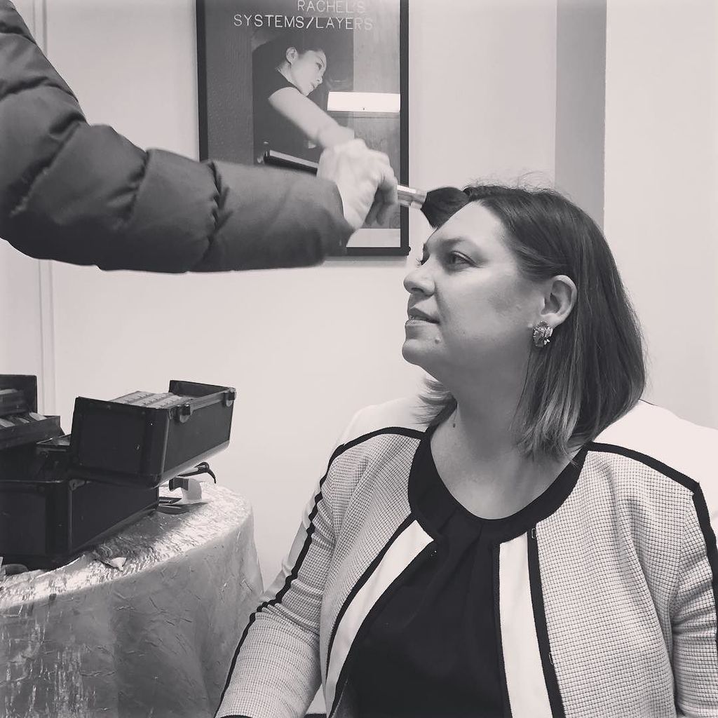 OhioStateDesign's tweet image. @rebekahmathenydesign hitting the makeup chair. #buckeyesreconstruct #tedxosu #theohiostatedesign