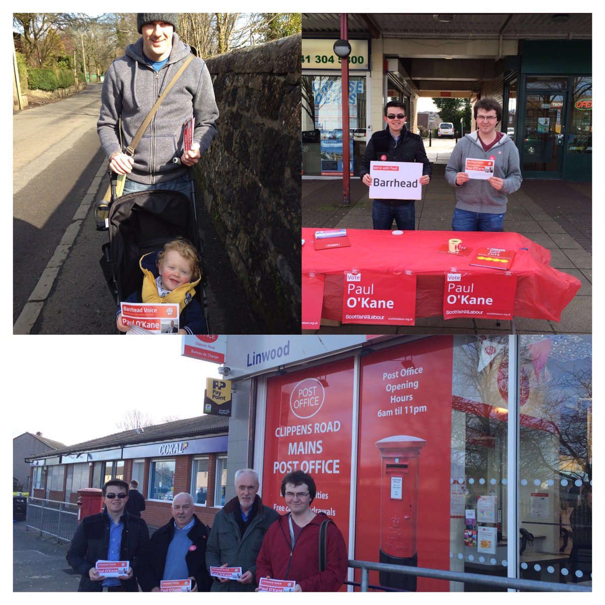 PFOKane's tweet photo. Thanks to fantastic teams out across Renfrewshire South today campaigning #BothVotesLabour #teamokane #paul4rensouth https://t.co/tmxwqVXiYy