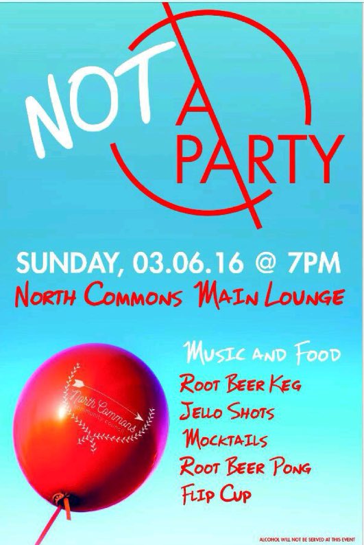 UnivNorthCommon's tweet photo. Attention all party people!! https://t.co/RrxLzwKD6Q
