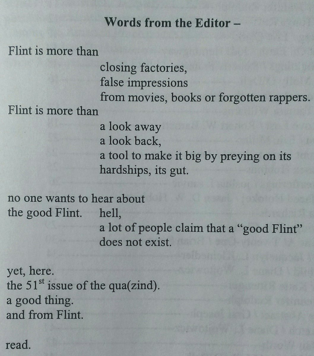 QuaMagazine's tweet image. A poem from Qua's past by former editor-in-chief, Joshua Sauvie #flint #flintmi #flintfwd