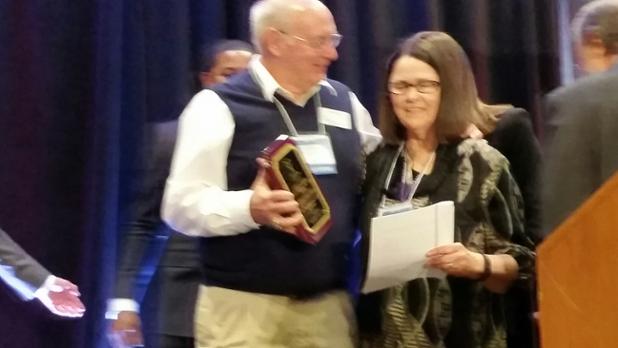 Our 2016 Karen N. Sibley Volunteer of the Year Award winners, Cathy and Seth Vining #GaCASAConf #iamforthechild