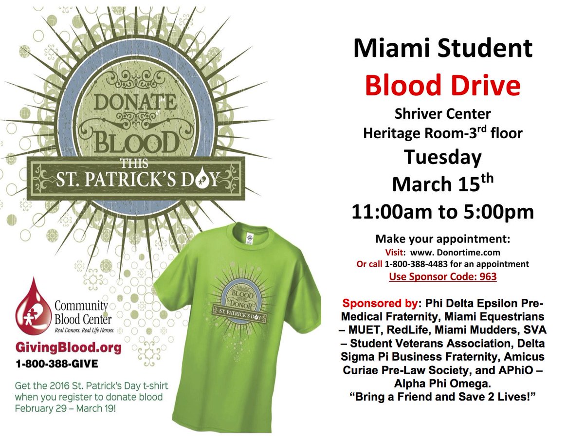 SVA_MUOH's tweet photo. Blood Drive coming up!! #miami #bloodrive #stp https://t.co/S9PDovV0rU