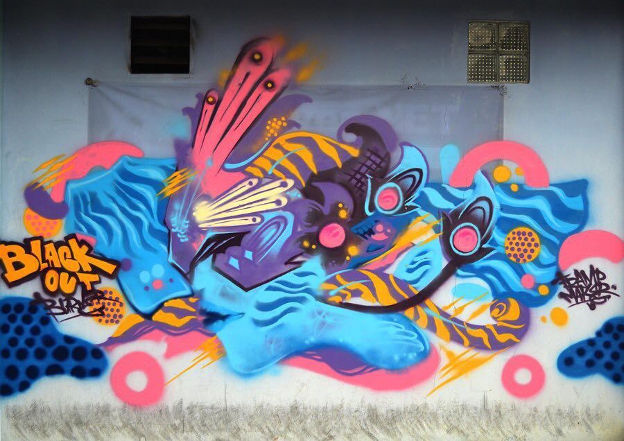 By <a href="/trampmaker/">trampmaker</a> in Indonesia - globalstreetart.com/trampmaker

#globalstreetart instagram.com/p/BClMpTbAEBx/