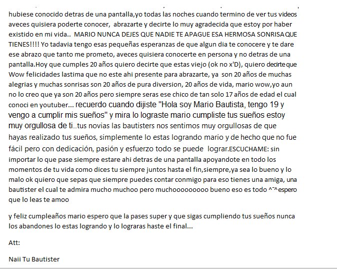 BTSMendes_24's tweet photo. Feliz cumpleaños🎂🎉🎊🎈@mariobautista_  Porfa no sigas creciendo mas :') te amo❤ 
#Felices20MarioBau https://t.co/3LA0LrJgyg