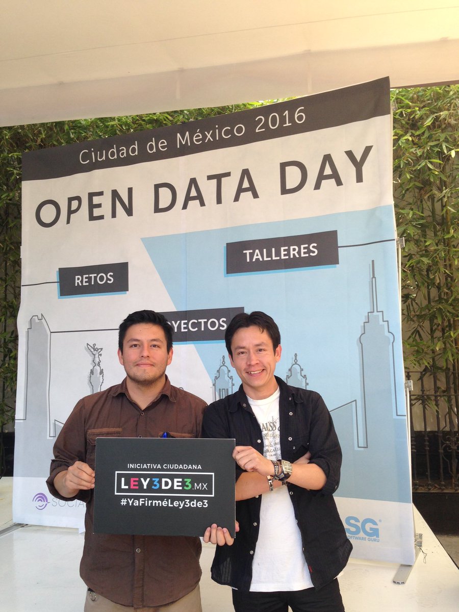 IntegridadMx's tweet photo. #YaFirméLey3de3 en #OpenDataDay2016 https://t.co/oHBQzUiplr