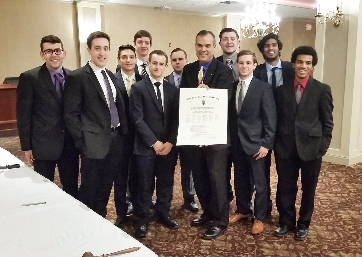 TCNJDelts's tweet image. Its a great day to be a delt! Our ebaord and pres Jody B Danneman after signing our charter. #KappaEpsilon #rahdelt