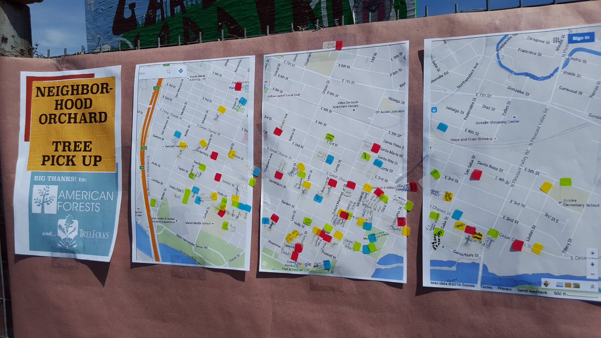 urbanpatchwork's tweet image. Bountiful day! Neighbors together coloring the community with fruit trees thx to @AmericanForests and @TreeFolks