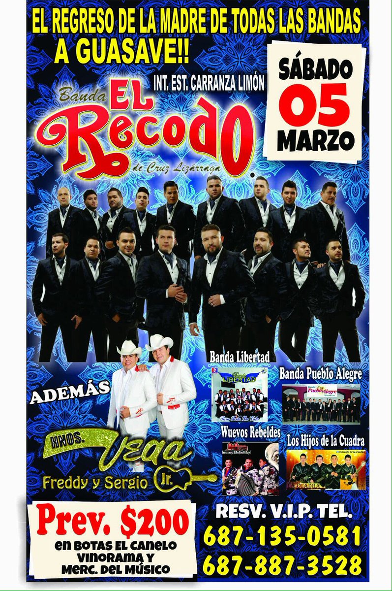 ElRecodoOficial's tweet photo. Hoy nos vemos en el estadio Carranza Limón de Guasave, Sinaloa #iUUU https://t.co/mJpaIGqOKS