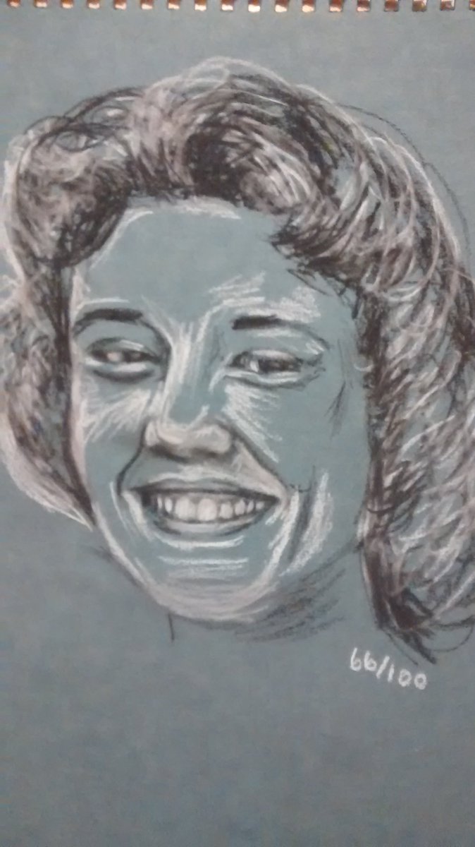 joolear's tweet photo. #66.Drawing of my beautiful Mum from a photo 1960 #mothersday #Alzheimers #BIADS #barnsleyisbrill https://t.co/0xUKDOFice