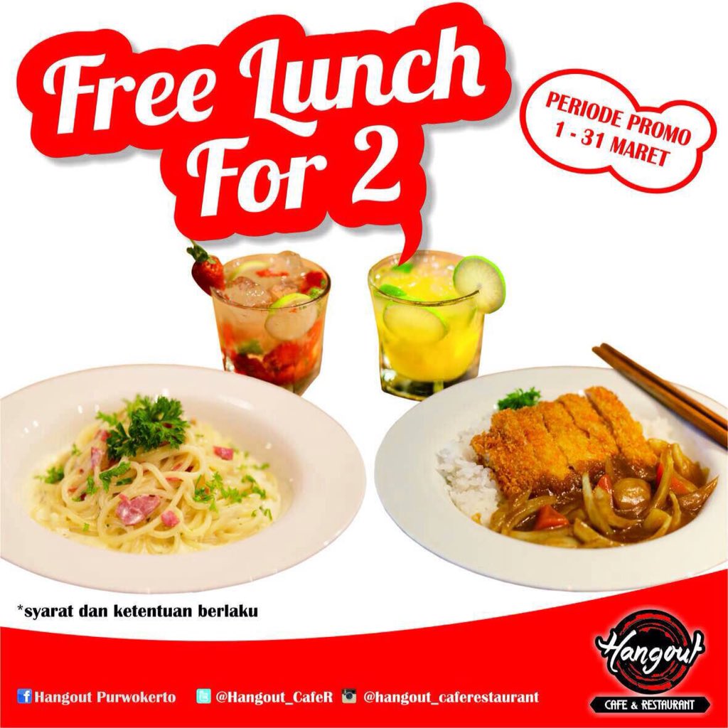 Hangout juga menawarkan promo menarik loh, so jangan sampe ketinggalan hitz ya!