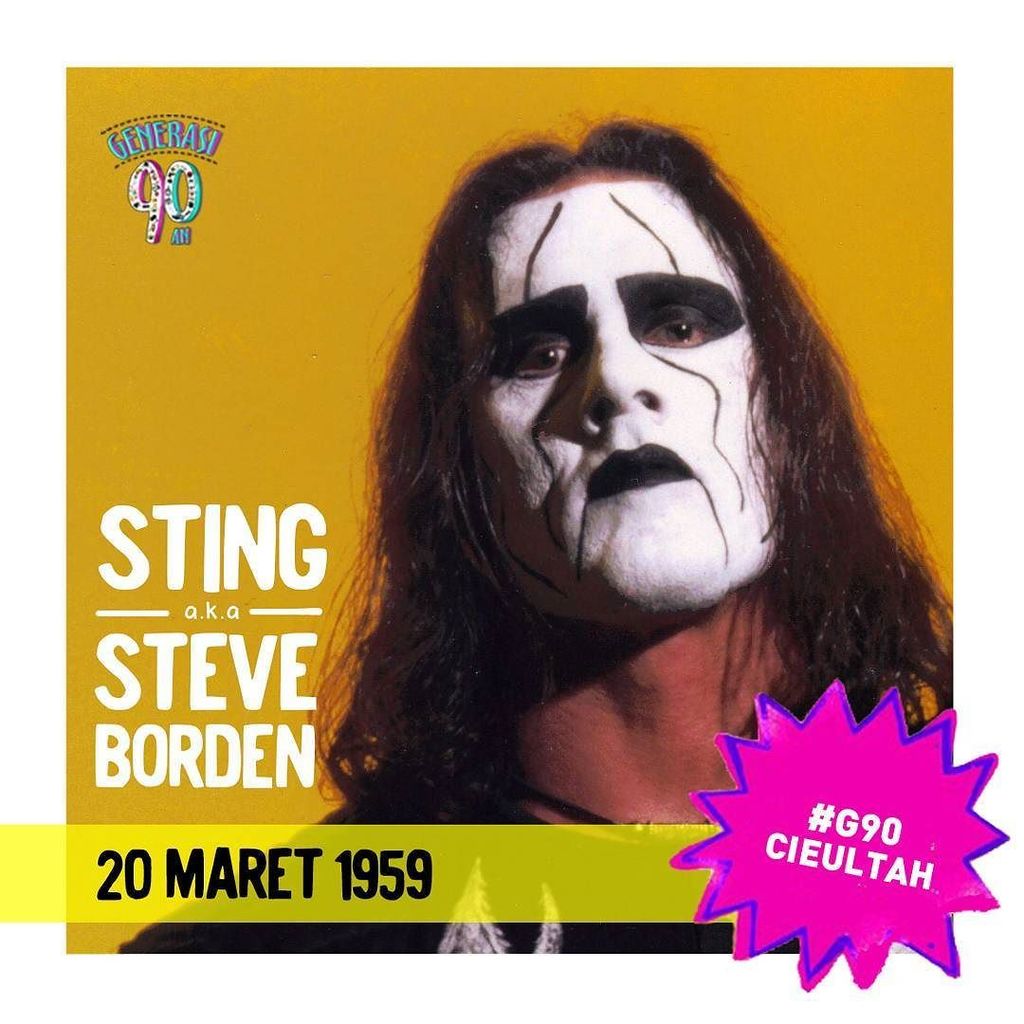 Yang dulu demen mantengin WCW pasti kenal sama Sting. #G90CIEULTAH