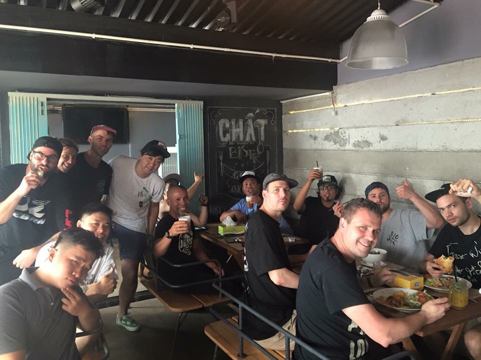 overthrownhc's tweet image. In good hands! Saigon crew rules!