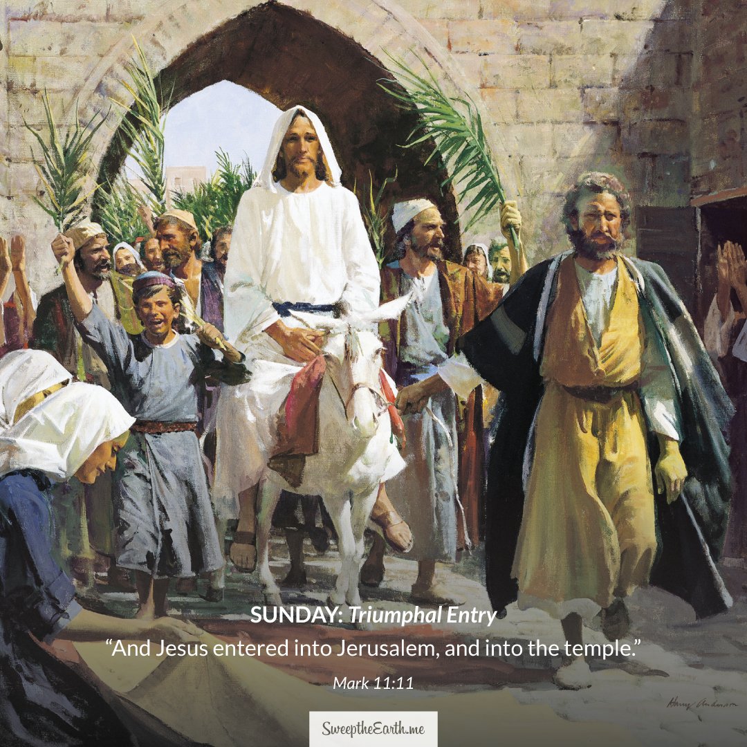 _sweeptheearth's tweet photo. Many spread their garments in the way. –Mark 11:1-11 #sweeptheearth #sharegoodness #hallelujah #easter #bestday https://t.co/SMw3q9rnSc