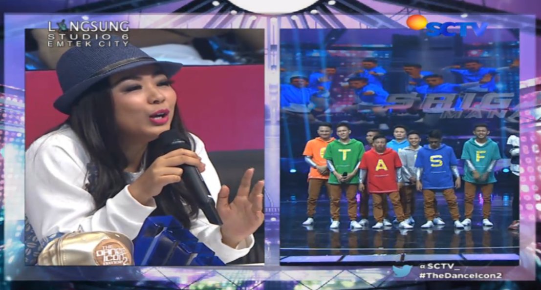 <a href="/showimah/">Soimah</a> bilang <a href="/srigatif/">srigatif</a> menghibur, banyak kejutan, dan simple tanpa melupakan teknik menarinya. #TheDanceIcon2