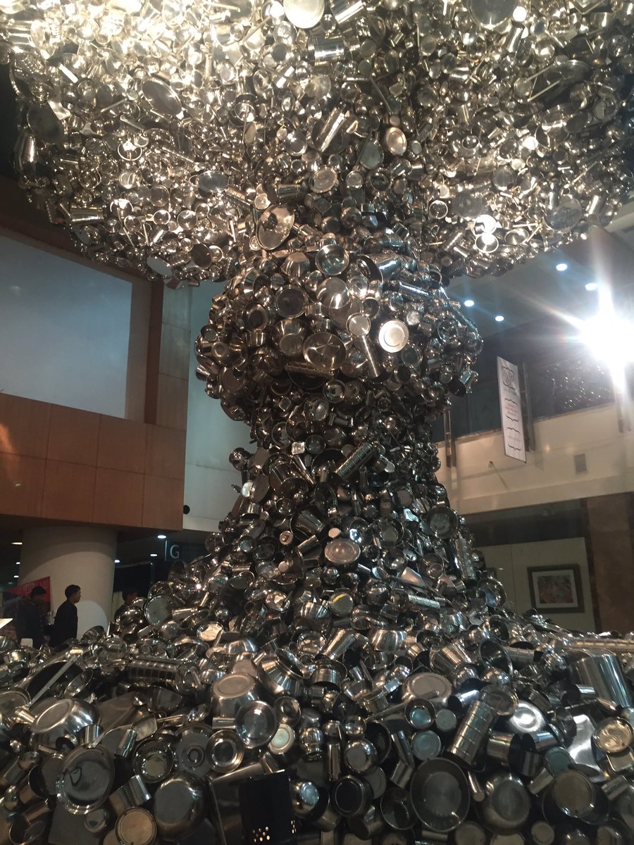 Subodh gupta, you genius. #indiancontemporaryart #installation