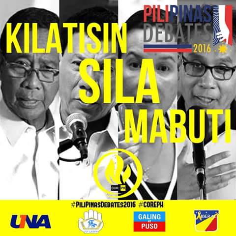 CorePhilippines's tweet photo. Isang munting paalala mula sa Core Philippines. 
#CorePH #PiliPinasDebates2016 https://t.co/SxE9ACbG5o