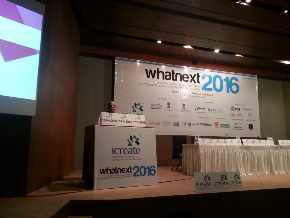 Abhijeet_Sinhaa's tweet photo. #GujaratStartup policy has been presented by Mr. Arvind Agarwal, IAS at #whatnext2016. https://t.co/FQcK0drcQu