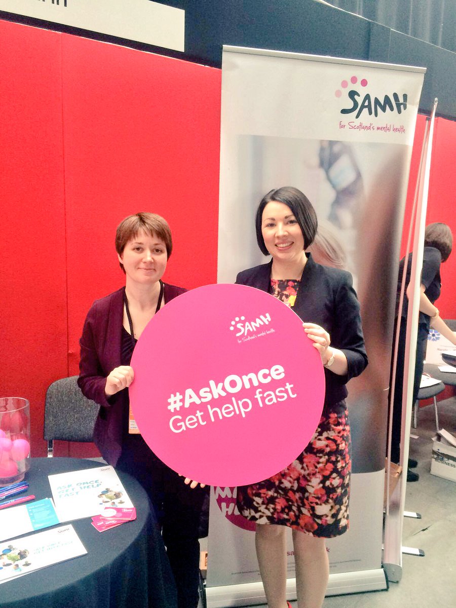 MonicaLennon7's tweet photo. I'm proud that prioritising better mental health was a major theme at #ScotLab16 and to back the #askonce campaign. https://t.co/FYptvbLQ7d