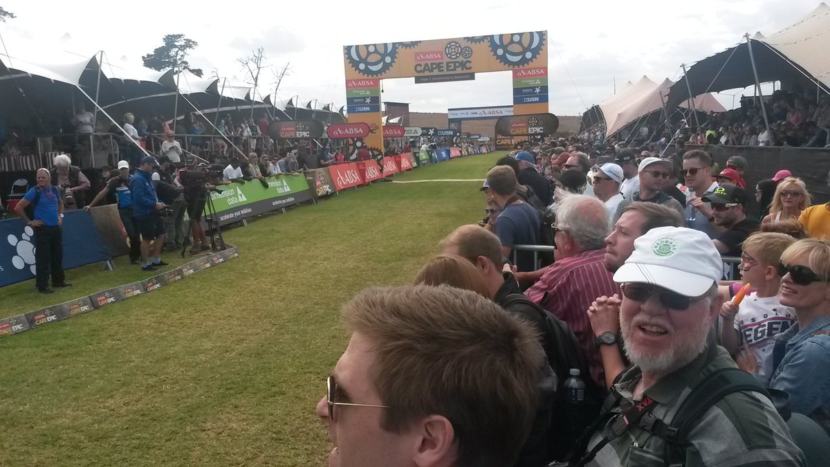 SilverbackBikes's tweet photo. Eagerly awaiting riders to finish the 2016 @Absa @CapeEpic! @OMXProTeam #CapeEpic #8DaysOfCourage #RaceSilverback https://t.co/6i8ZVy4xbV