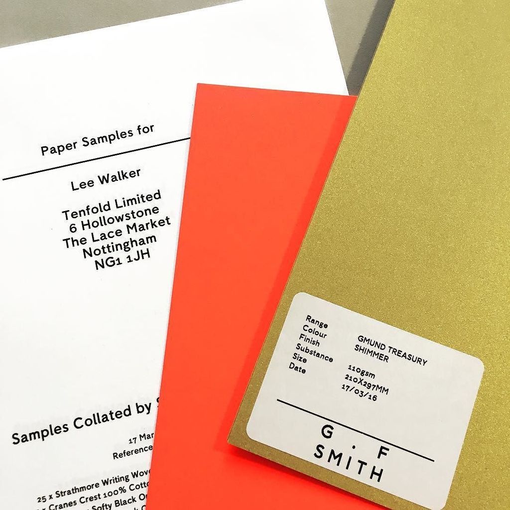 The GF Smith paper samples have arrived. It's playtime! #gfsmith #gfsmithpapers #tenfoldpr… ift.tt/258t8Xq