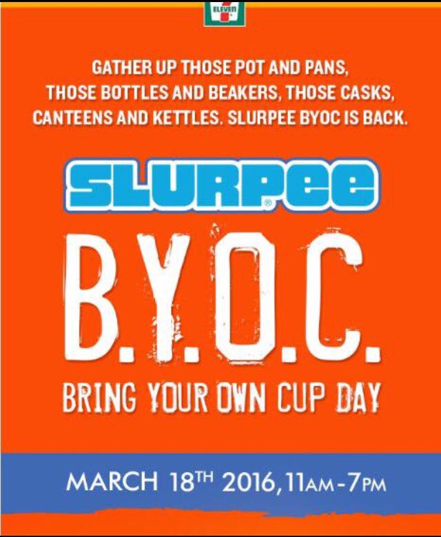 TishBest1's tweet photo. Grab a cup and fill up! #SlurpeeDay #Buck49 @7ElevenCanada https://t.co/5e2S3rUCkk