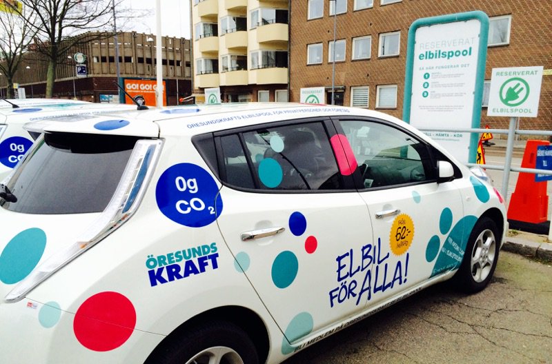 MoveAbout_Swe's tweet photo. Vid ICA:OJ i #Helsingborg kan du dela på utsläppsfria elbilar från @oresundskraft #solbilspool! #Elbil #bilpool https://t.co/vMtAHP0TSh