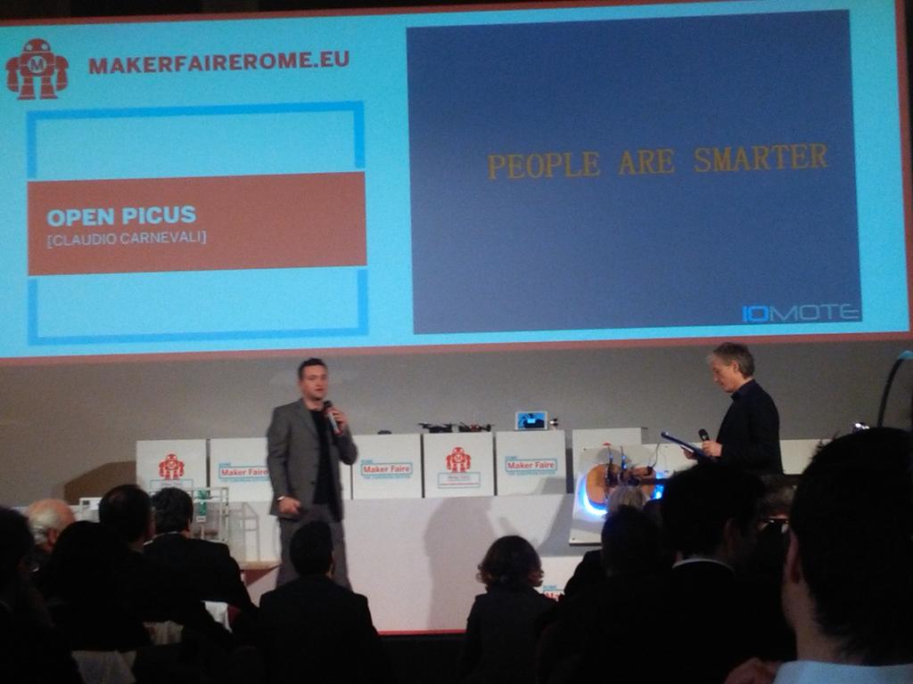 make_in_italy's tweet photo. E Claudio Carnevali di @openPicus #MFR16 https://t.co/kZE7tyfxeR