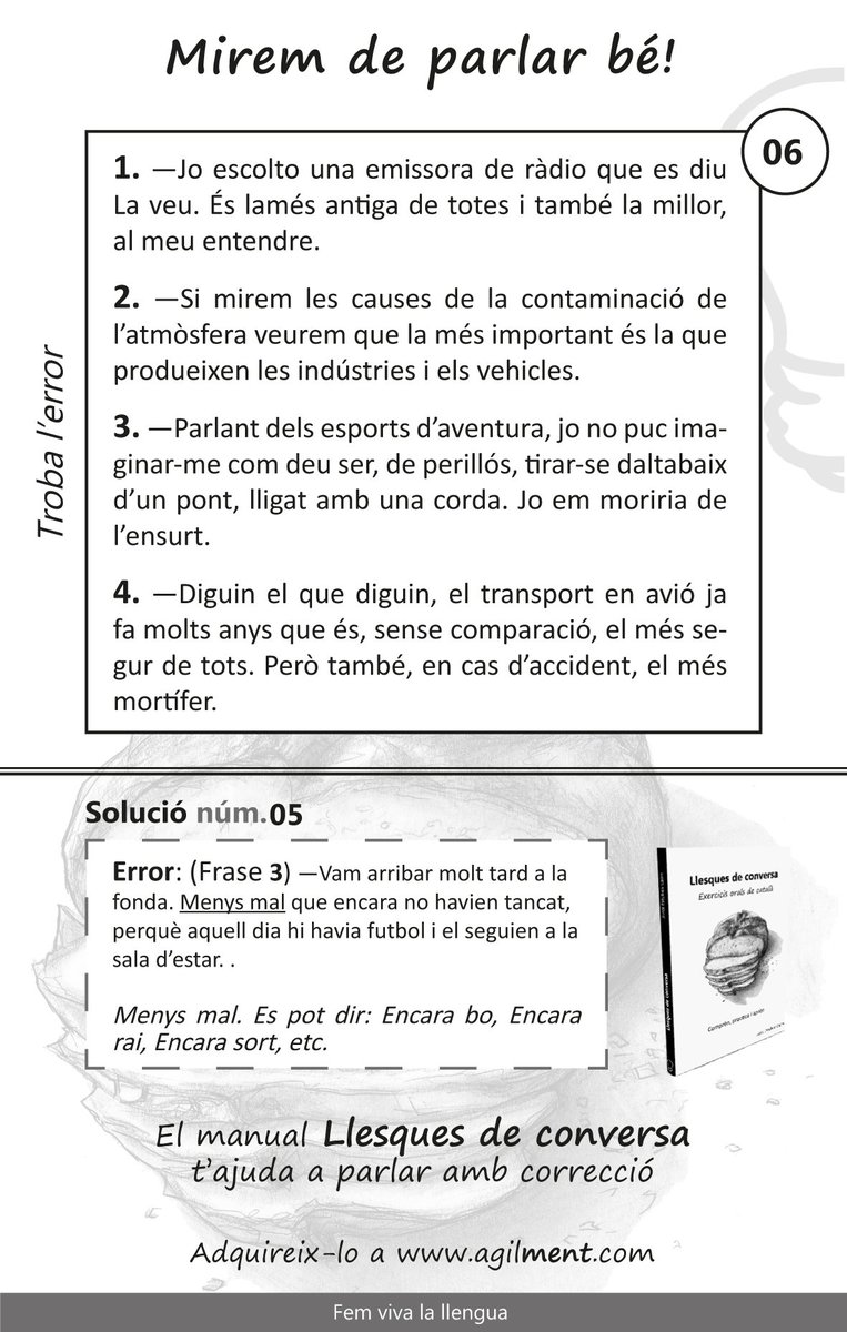 agil_ment's tweet photo. Troba l'error
#Llesques de conversa https://t.co/mVLLexFhF1