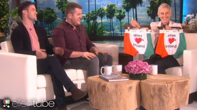 Xpose's tweet photo. [WATCH] Irish duo perform their viral hit on The Ellen Show! https://t.co/v8oNBKbhOL https://t.co/3q9OyEdBn3