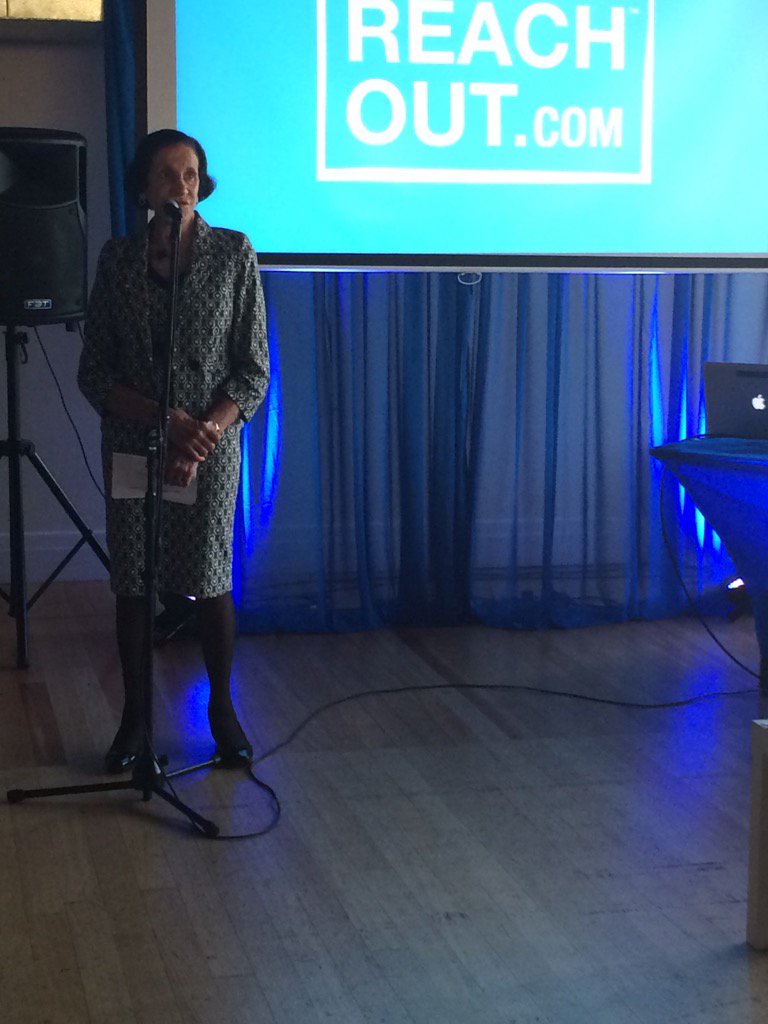 kimevdh's tweet photo. Unforgettable speech tonight from our patron Dame Marie Bachir @ReachOut_AUS 18th birthday party #legendlady https://t.co/zY08fZYsrX